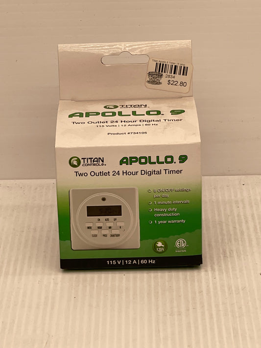 Titan Controls Apollo 9 Digital 120V timer