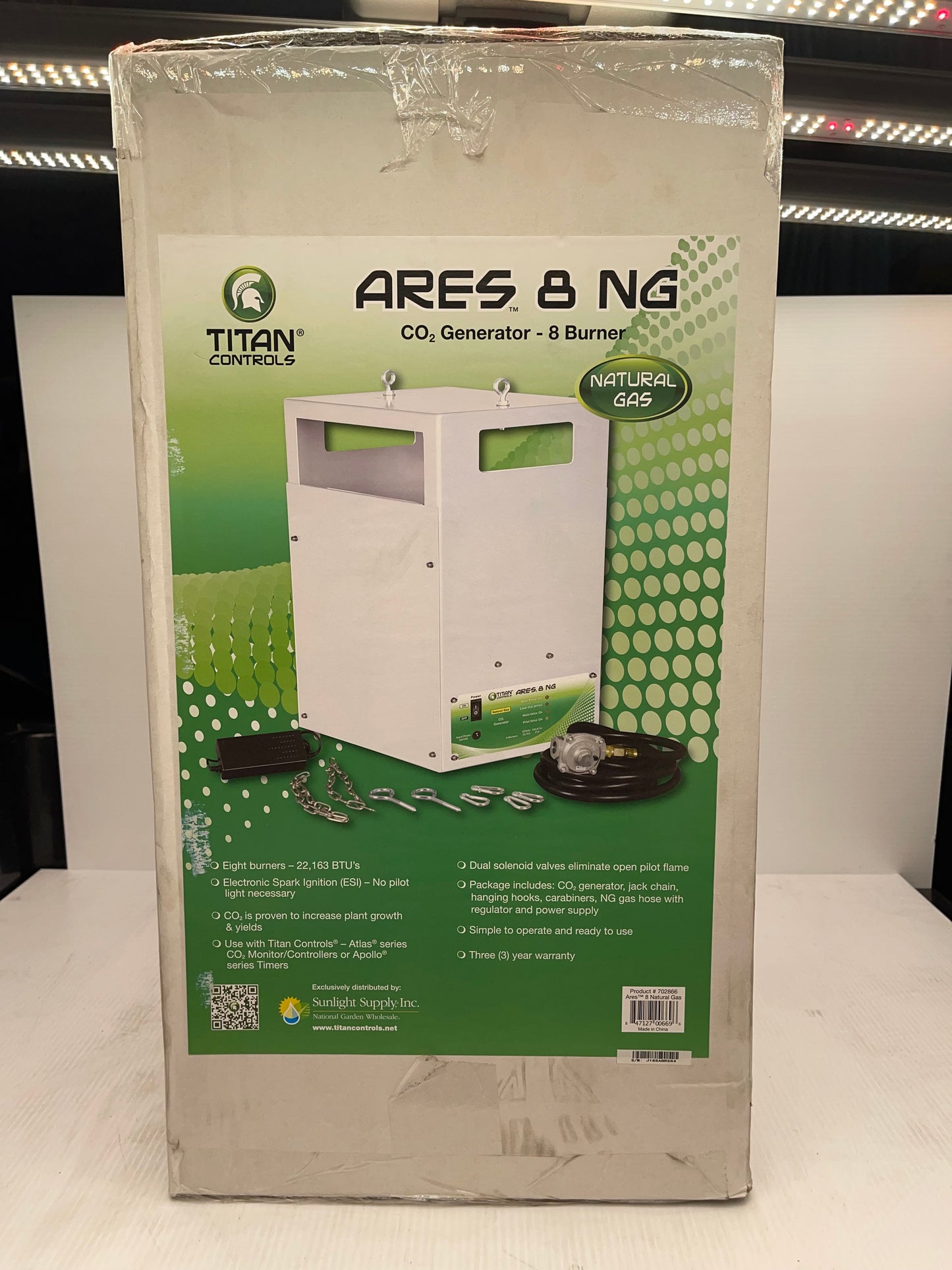 Ares 8 NG CO2 Burner Natural Gas 8-burner
