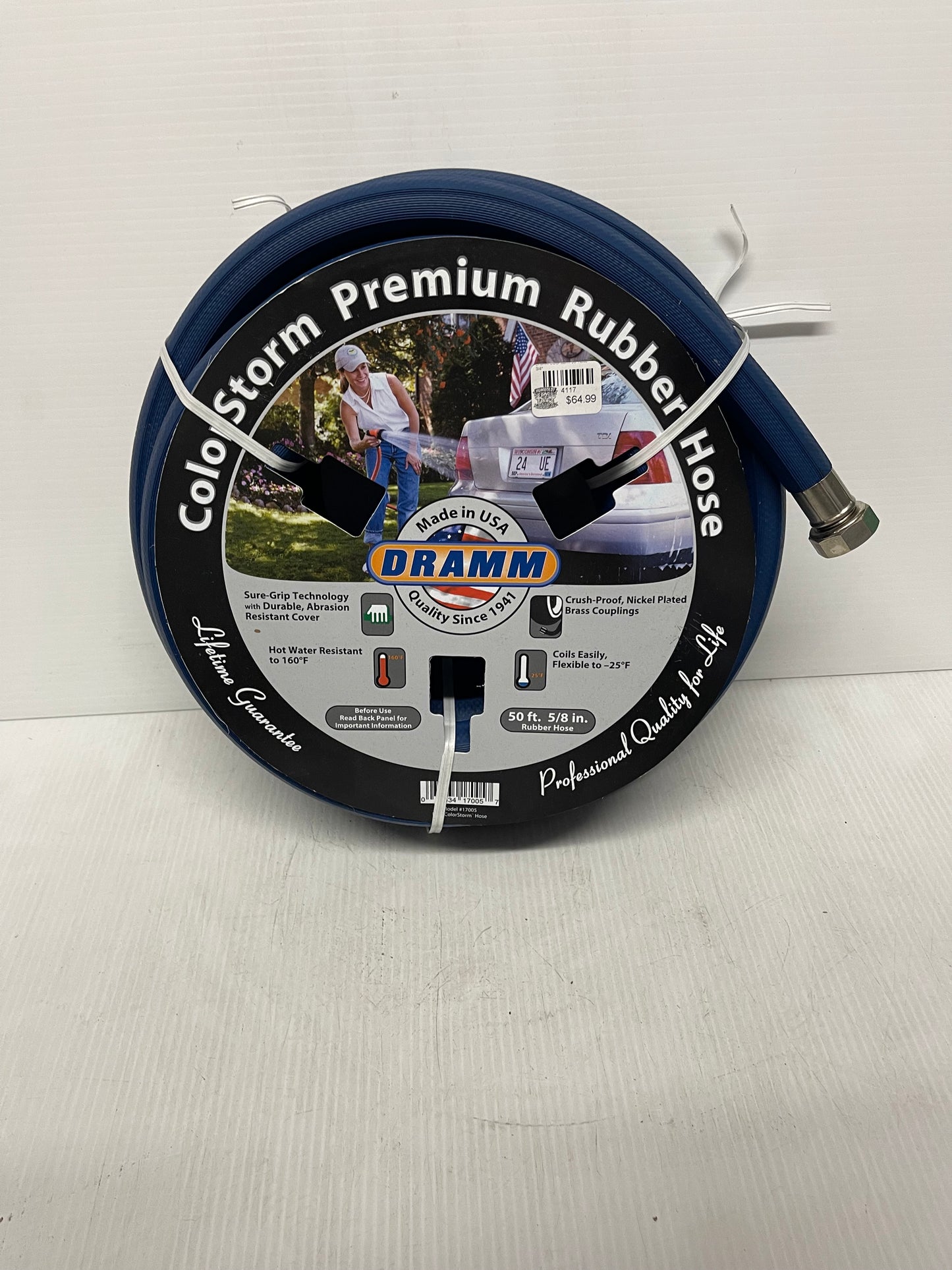 Dramm Colorstorm 50 foot Hose 5/8" blue color