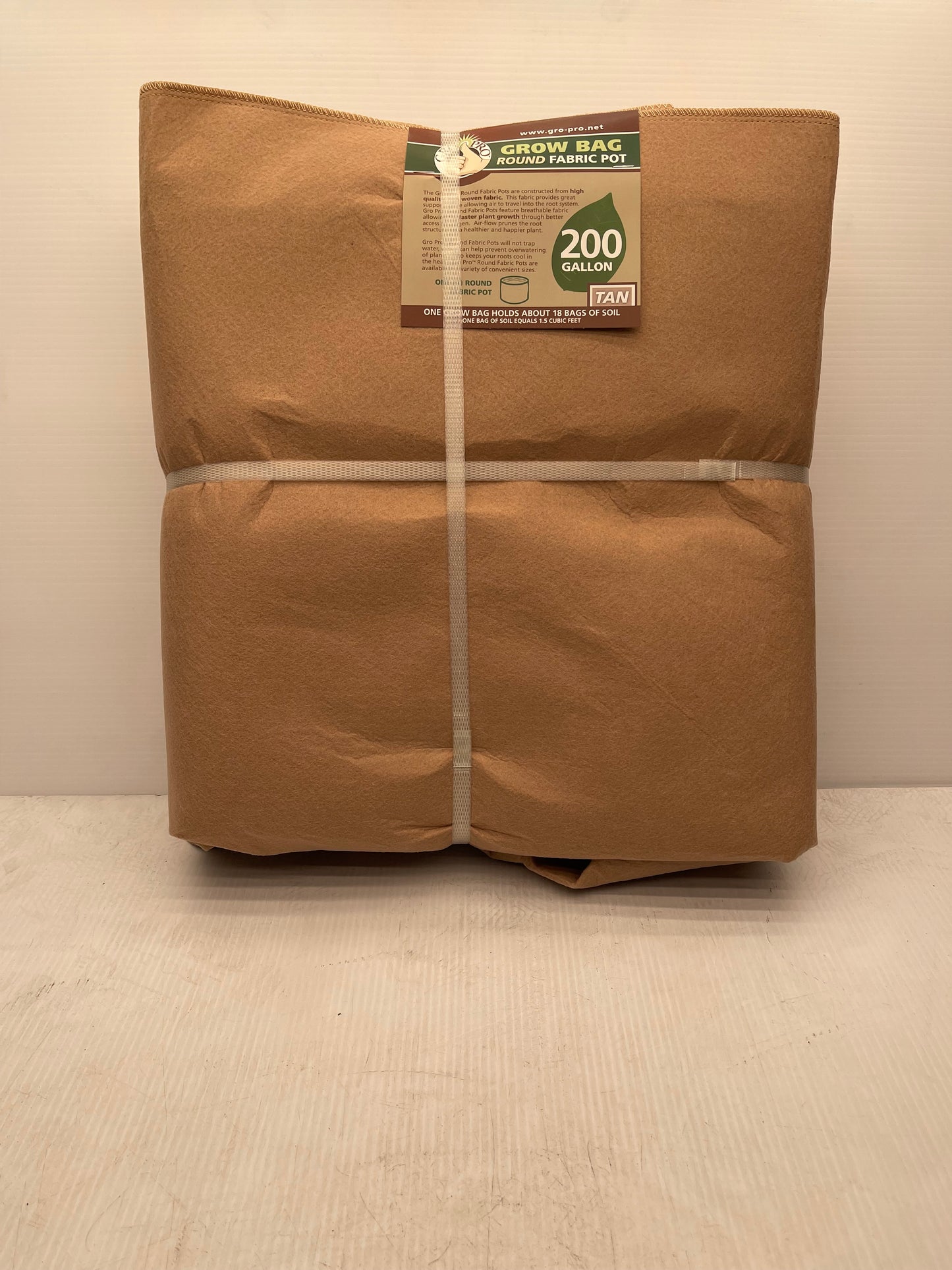 The Gro Pro Premium Round Tan Fabric Pots