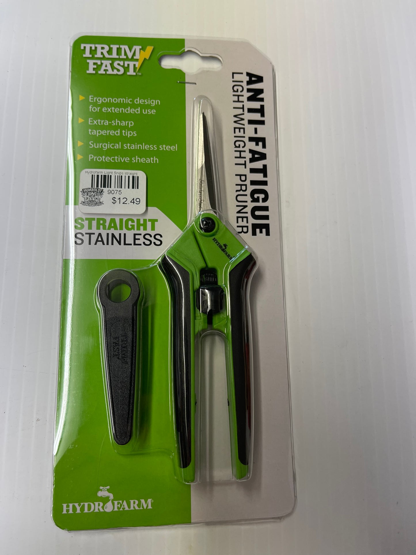 Hydrofarm Trim Fast Straight Blade Anti-Fatigue Lightweight Stainless Snips
