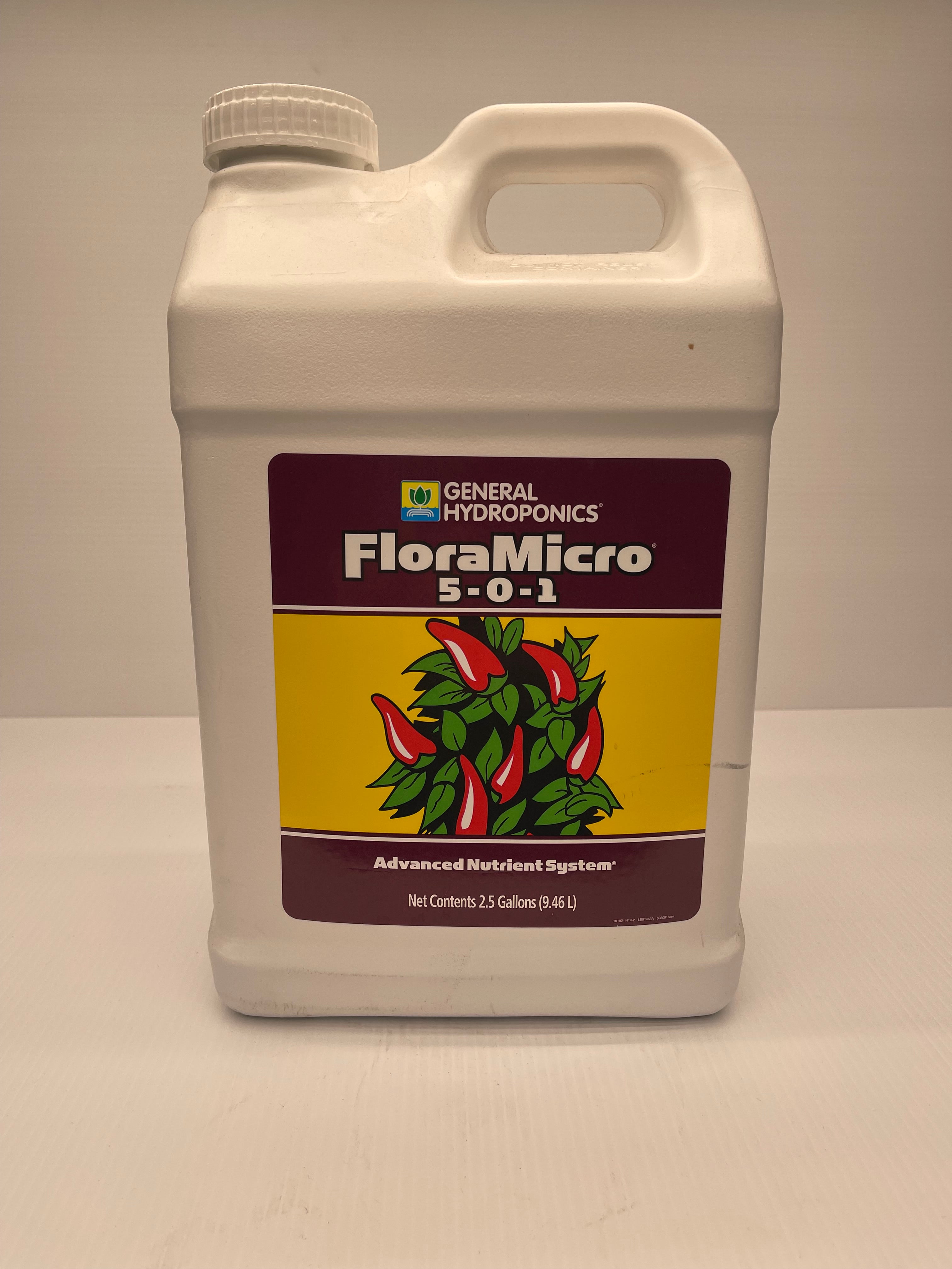 General Hydroponics Flora Micro 2.5 Gallon – Humboldt Hydroponics