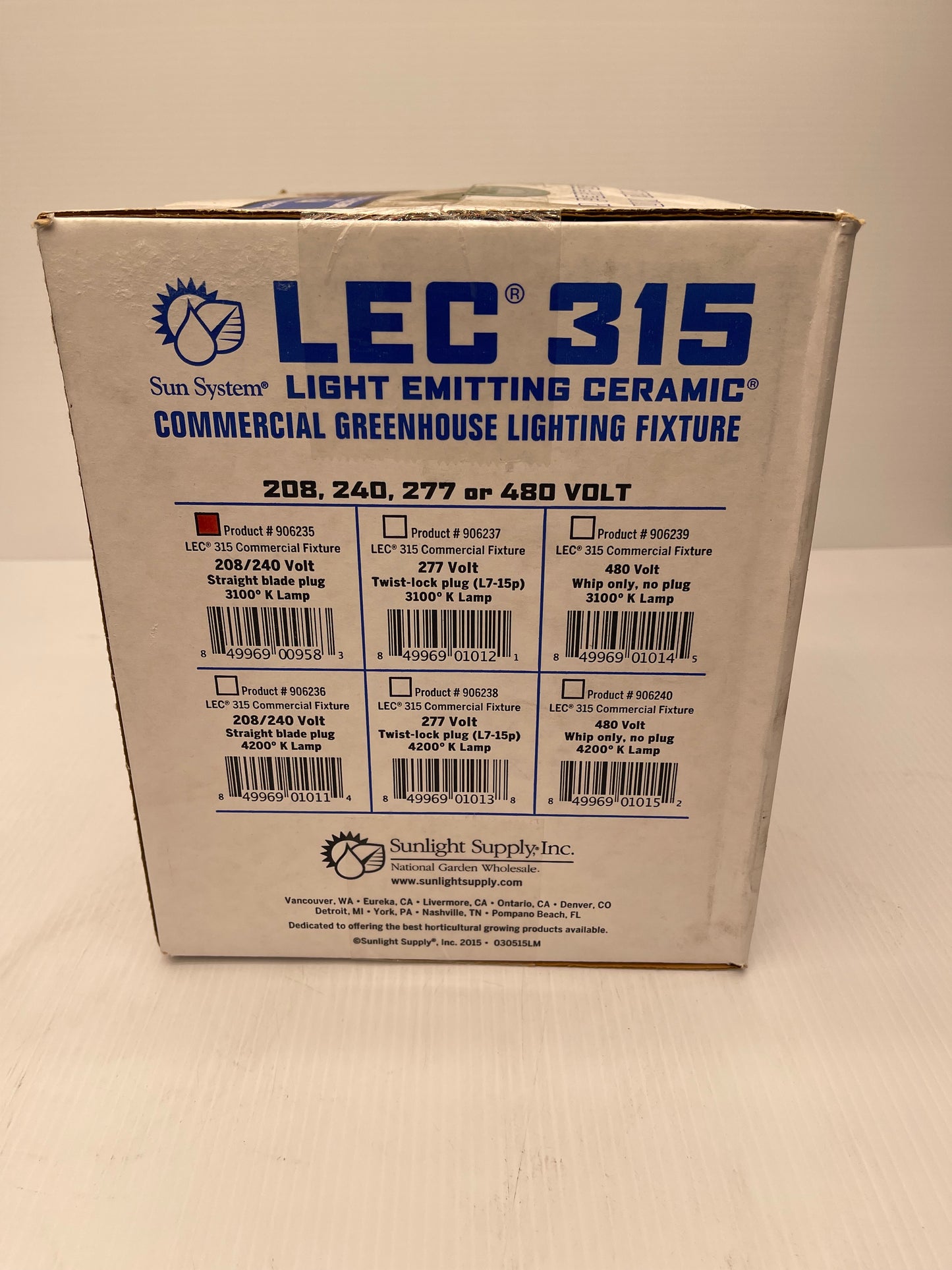 LEC 315 Watt 240 Volt Ceramic Metal Halide 3100k w/ All Purpose Spectrum Philips Bulb included