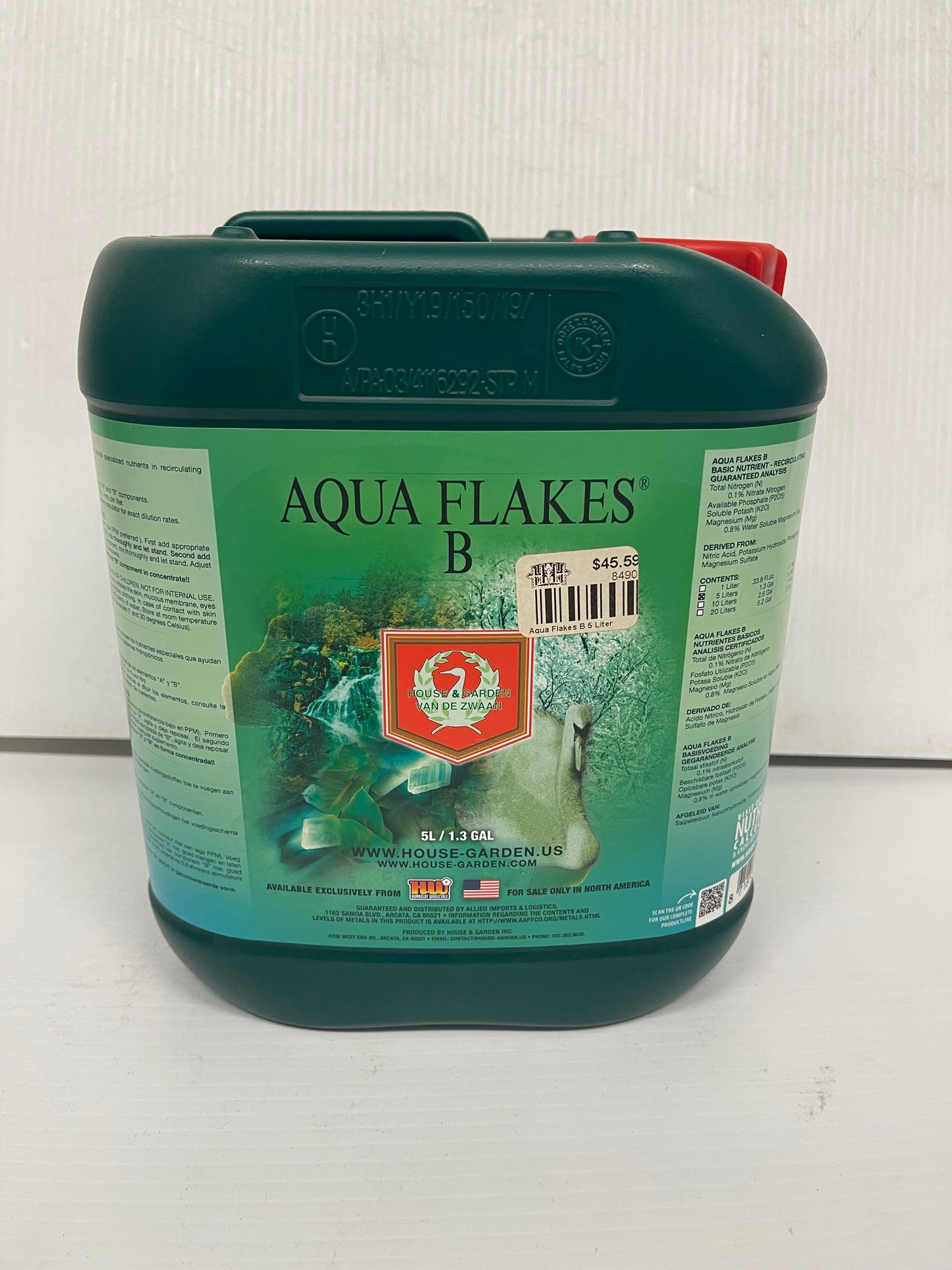 House and Garden Aqua Flakes Part B 5 Liter