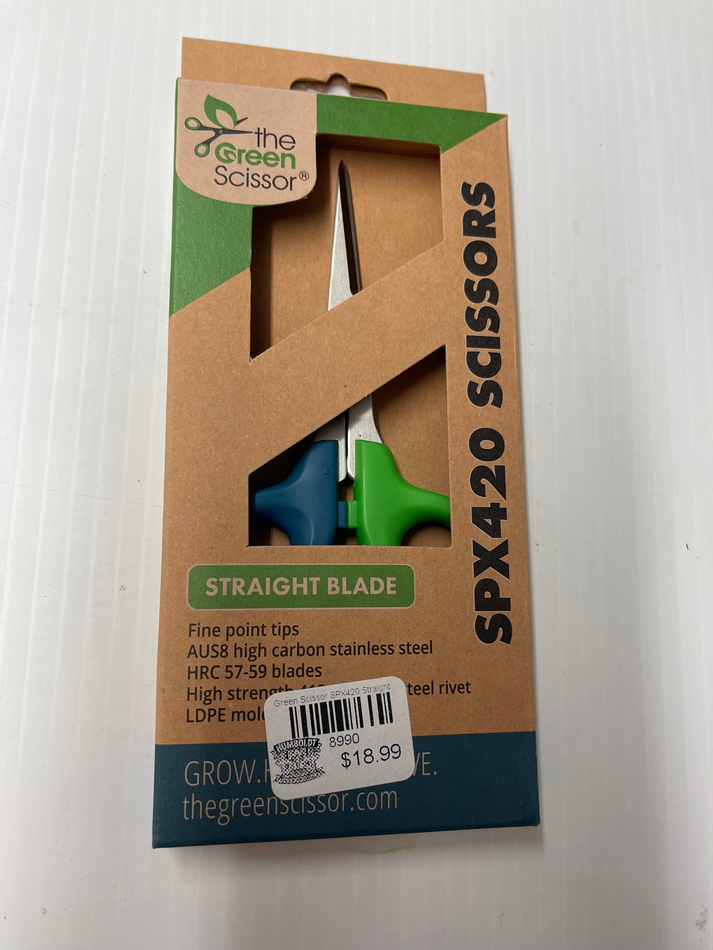The Green Scissor SPX 420 Straight Blade Scissors